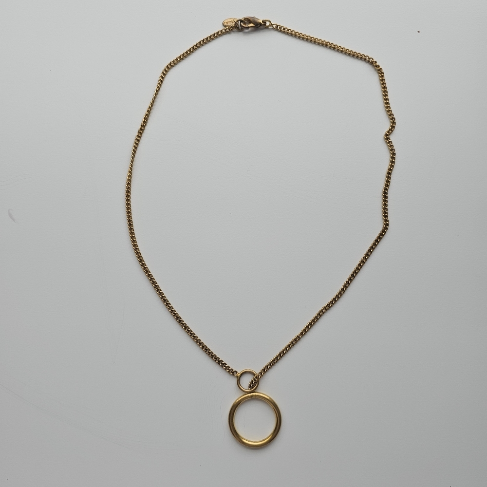 Choker Gold Bronze Necklace - Picture 3 of 4